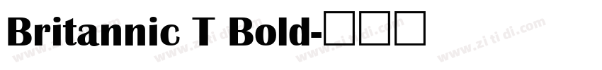 Britannic T Bold字体转换
